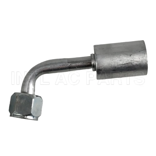 #6 90 degree female Oring beadlock hose fitting /quick joint /connector/coupling with AL jacket cap