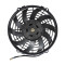 9 inch 12V 80W round frame with 10 crooked blade