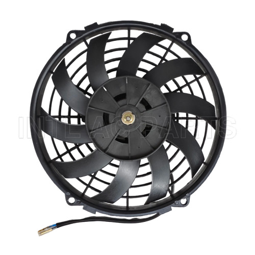 9 inch 12V 80W round frame with 10 crooked blade