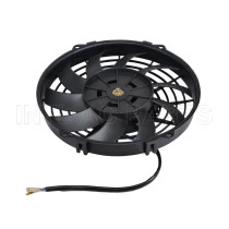 9 inch 12V 80W round frame with 10 crooked blade