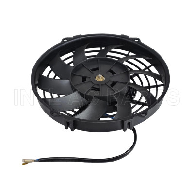 9 inch 12V 80W round frame with 10 crooked blade