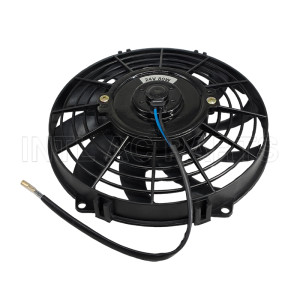9 inch 24V 80W round frame with 10 crooked blade