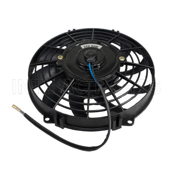 9 inch 24V 80W round frame with 10 crooked blade