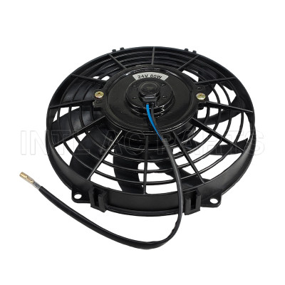 9 inch 24V 80W round frame with 10 crooked blade