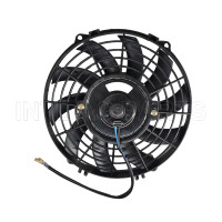 9 inch 24V 80W round frame with 10 crooked blade