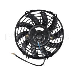9 inch 24V 80W round frame with 10 crooked blade