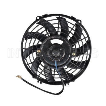 9 inch 24V 80W round frame with 10 crooked blade