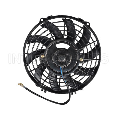 9 inch 24V 80W round frame with 10 crooked blade