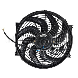 cooling fan / ac fan/ car air conditioner fan 14 inch 12V 80W qure frame with 10 crooked blade