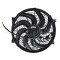 cooling fan / ac fan/ car air conditioner fan 14 inch 12V 80W qure frame with 10 crooked blade
