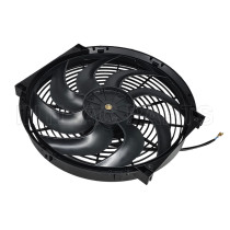 cooling fan / ac fan/ car air conditioner fan 14 inch 12V 80W qure frame with 10 crooked blade