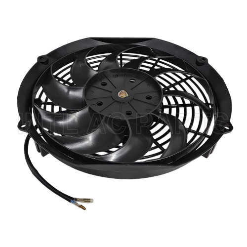 Round Frame Cooling Fan With 8 Curved Blades 12 inch 24V 80W
