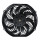 Round Frame Cooling Fan With 8 Curved Blades 12 inch 24V 80W