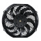 Round Frame Cooling Fan With 8 Curved Blades 12 inch 24V 80W