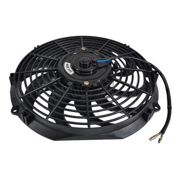 Round Frame Cooling Fan With 8 Curved Blades 12 inch 24V 80W