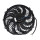 Round Frame Cooling Fan With 8 Curved Blades 12 inch 24V 80W