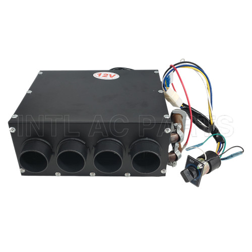 4-hole water heating fan Sixteen copper tubes, three-speed switch, 12V 80W