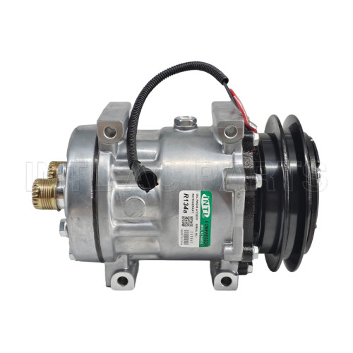 Sanden 7H15 12V 1PK Air Conditioning Compressor Ford-New Holland B95 Backhoe  Compressor