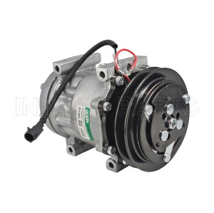Sanden 7H15 12V 1PK Air Conditioning Compressor Ford-New Holland B95 Backhoe  Compressor