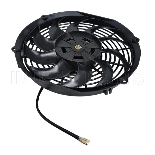 12 inch 12V 120W round frame with 10 crooked blade