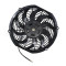 12 inch 12V 120W round frame with 10 crooked blade