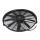 16 inch 12V 80W Round Frame with 10 Straight Blade Electronic Fan