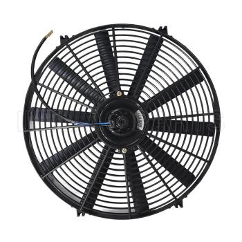 16 inch 12V 80W Round Frame with 10 Straight Blade Electronic Fan