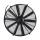 16 inch 12V 80W Round Frame with 10 Straight Blade Electronic Fan