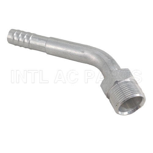 Aluminum #10 R134a  45°  Straight Hose Fitting