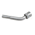 Aluminum #10 R134a  45°  Straight Hose Fitting