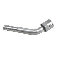 Aluminum #10 R134a  45°  Straight Hose Fitting