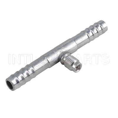auto air condition fitting ac pipe fitting through pipe through pipe /pipe hose fitting with R12 Valve