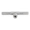 Auto air conditioning hose barb fitting T splice barb fitting tee fitting with R12 service port