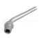 Auto Air Conditioning Hose Barb Fitting Hose Connector Cromp on Fitting #5 45 degree male O-ring
