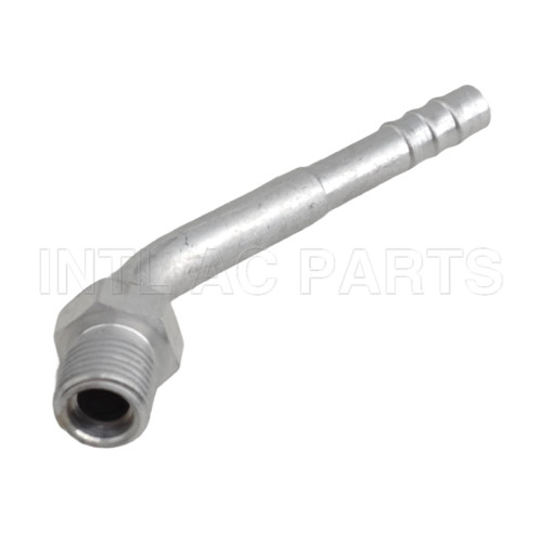Auto Air Conditioning Hose Barb Fitting Hose Connector Cromp on Fitting #5 45 degree male O-ring