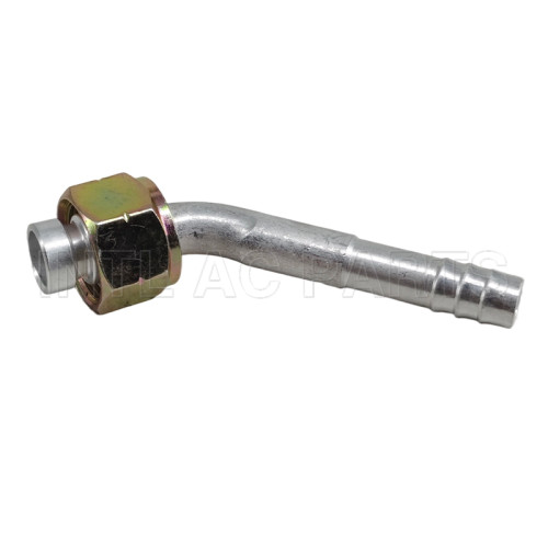 #8 45 Degree Aluminum Barb Female O-ring R134A Fitting