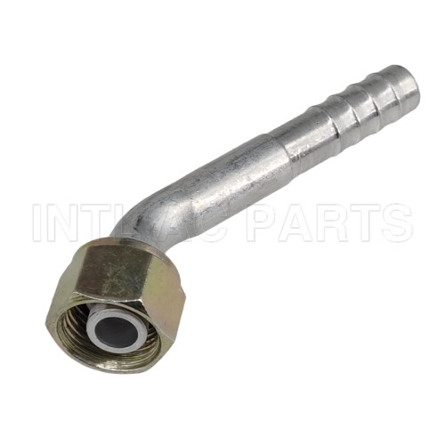 Universal New A/C Refrigerant Hose tube pipe barb Fitting #8 45 degree aluminum Female O-Ring R12 FT1012 12108