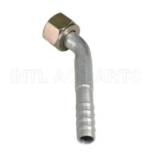 Universal New A/C Refrigerant Hose tube pipe barb Fitting #8 45 degree aluminum Female O-Ring R12 FT1012 12108