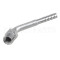 Auto air conditioning hose fitting hose barb fitting hose connecter Aluminum #6 45 degree 5/16 male O-Ring