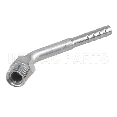Auto air conditioning hose fitting hose barb fitting hose connecter Aluminum #6 45 degree 5/16 male O-Ring