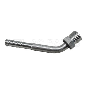 Auto air conditioning hose fitting hose barb fitting hose connecter Aluminum #6 45 degree 5/16 male O-Ring