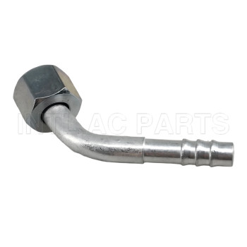 INTL-HF5002 #6 45 degree aluminum barb female O-ring R134A Fitting