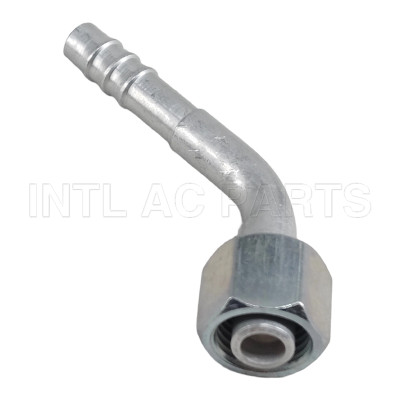 INTL-HF5002 #6 45 degree aluminum barb female O-ring R134A Fitting