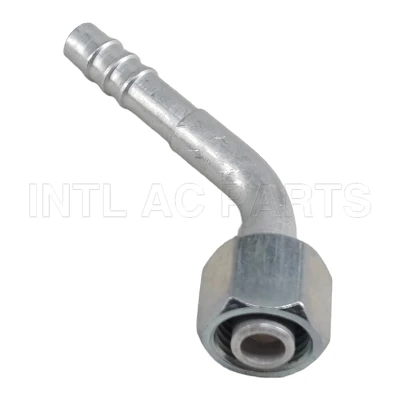 INTL-HF5002 #6 45 degree aluminum barb female O-ring R134A Fitting
