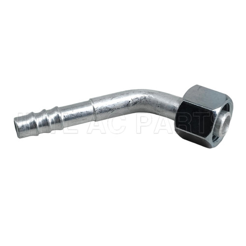 INTL-HF5002 #6 45 degree aluminum barb female O-ring R134A Fitting