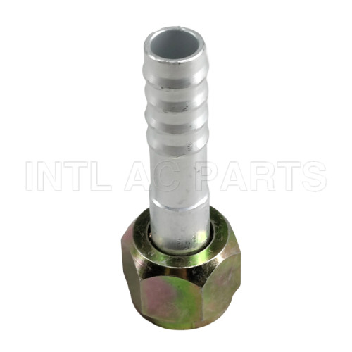 Aluminum #8 straight Female Flare Fitting Barb