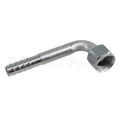 #8 90degree Aluminum Female Flare Fitting Barb