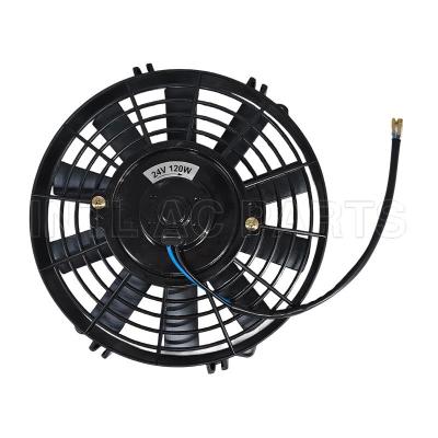 9 inch 24V 120W Electric Cooling Condenser Fan Round Frame with 10 Straight Blade