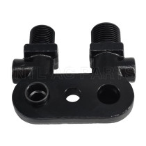 TM Style Zexel A/C compressor Fitting Adapter Vertical outputs Tube manifold fitting 3/4
