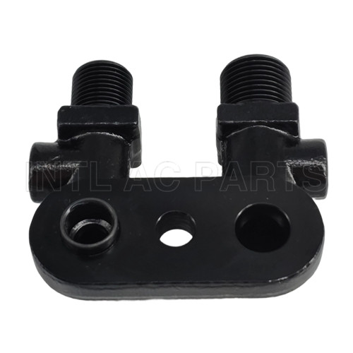 TM Style Zexel A/C compressor Fitting Adapter Vertical outputs Tube manifold fitting 3/4"x7/8" Fitting Adapter CONNECTOR